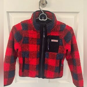 Vineyard vines boys High-Pile SuperShep full zip jacket in size 7